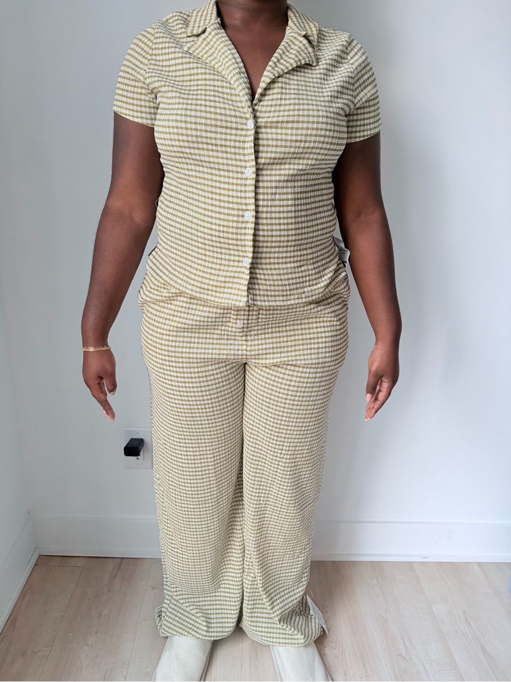 Green Gingham Matching Set - Picture 4 of 6